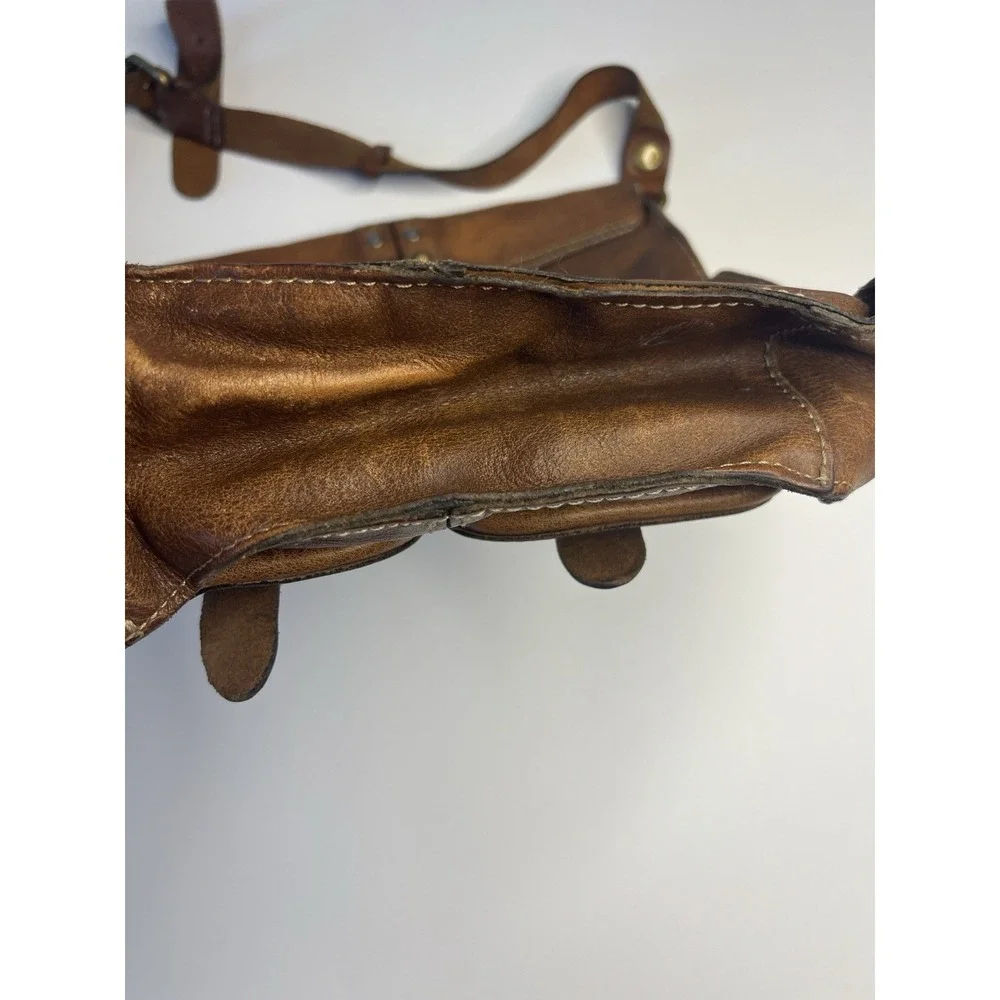Patricia‎ Nash Stud Messenger Armeno Crossbody Camel Brown Bag Leather Purse
